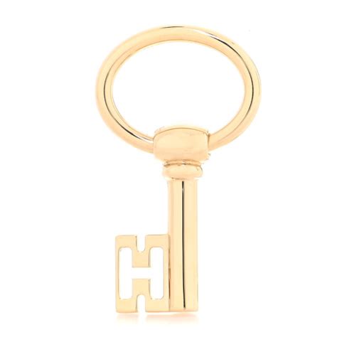 HERMES Permabrass Curiosite Cle H Charm 